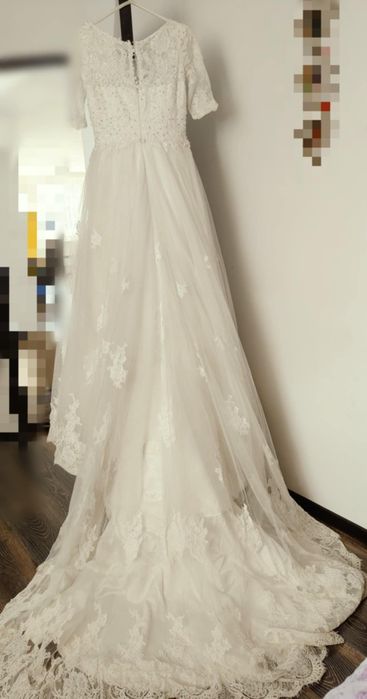 Rochie mireasa ivory, cu trena