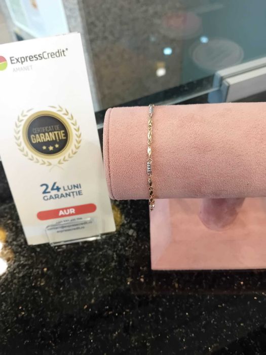 Bratara aur 14k 2.45g 18.5cm (Iulius Mall)(B-156) Garantie 2 ani!