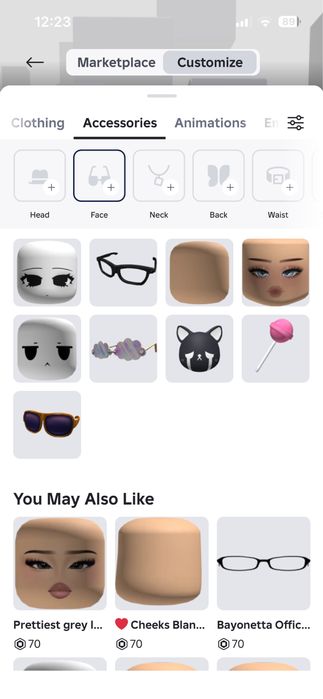 Аккаунт Roblox, доначенный.