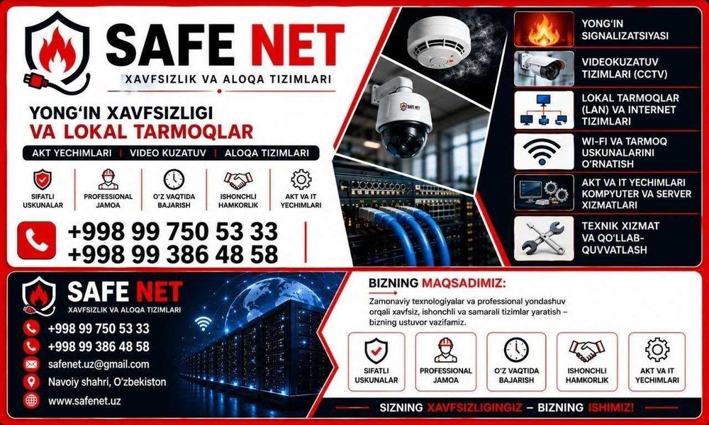 Vediokuzatuv tizimlari. Yo’ng’in signalizatsiyasi