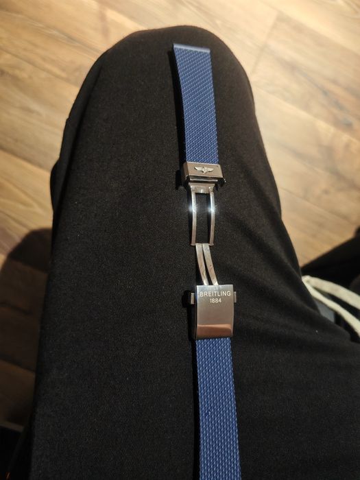 Bratara Ceas Breitling Rubber Albastră