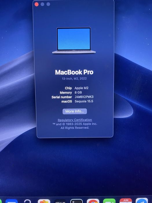 Macbook Pro M2 2022
