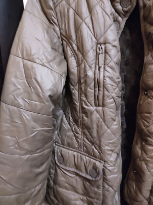Дамско яке, цвят каки, зимно