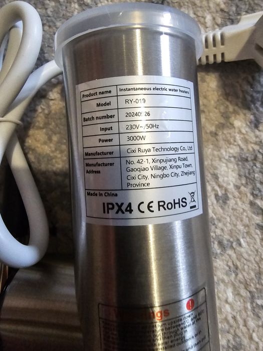 Instant incalzire apa cu afisaj, 3kW, nou