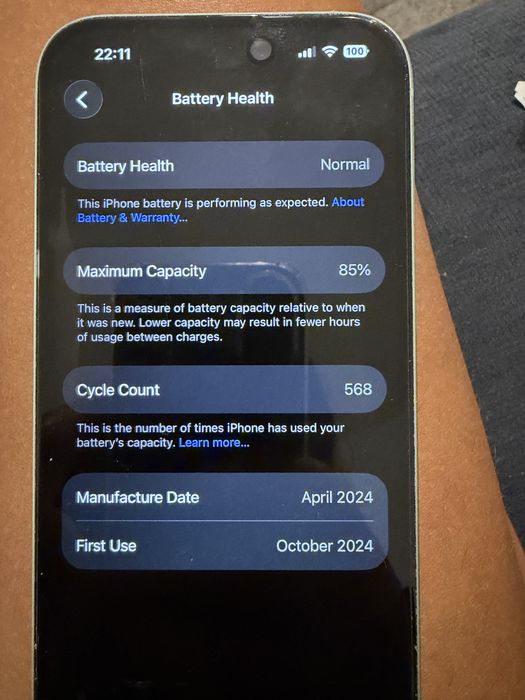 Apple iPhone 15 128GB зелен