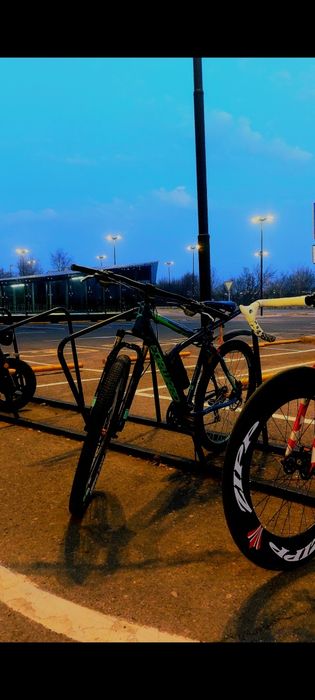 Синий велосипед MTB