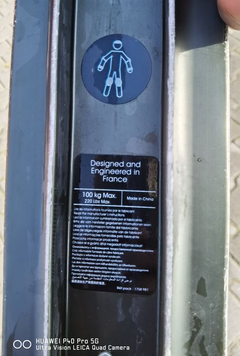 Trotineta Oxelo Aluminiu Pliabilă