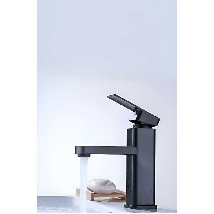 Baterie chiuveta baie 17.5 cm, monocomanda, otel inoxidabil si plastic