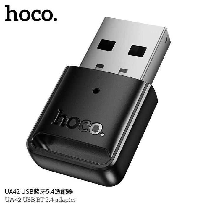 Hoco UA42 Adapter Usb to Bluetooth v5.4 multi-device speed 4.0 Mbps