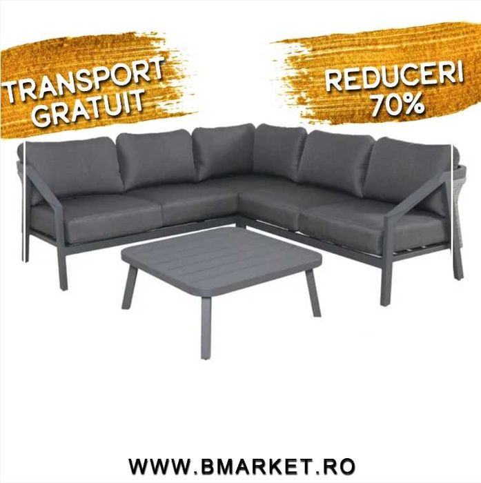 Set mobilier exterior terasă/grădină colțar și masa LIVRARE GRATUITA