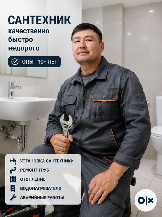 Сантехник услуги Шымкент..