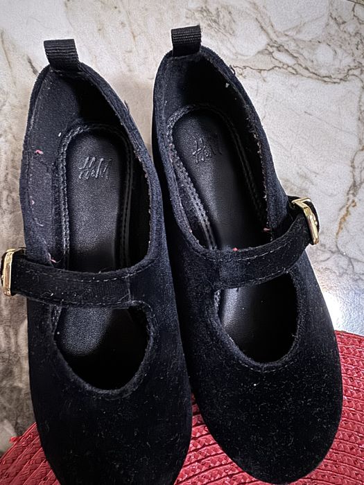 Balerini H&M 27, negri cu catarama aurie