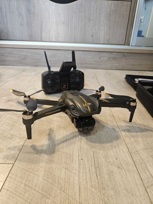 Сгъваем Дрон i6 Max с Две Камери 4K, Нощно Виждане, Сив