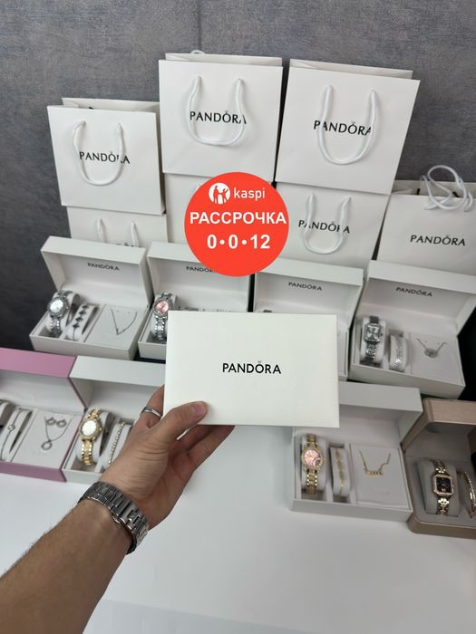 Пандора наборы со скидкой 50%. Pandora часы, браслет, Ожерелье, Компле