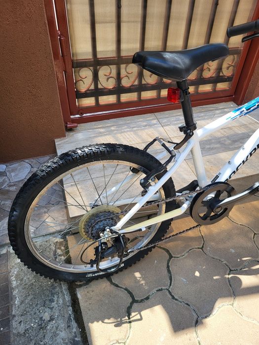Bicicletă MTB  ROCKRIDER 120 20" alb copii 120-135 cm