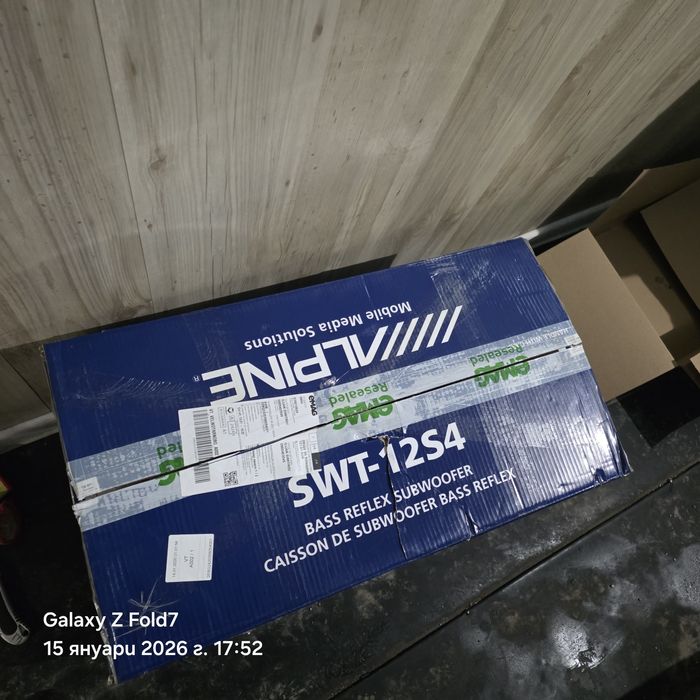 ALPINE SWT-12S4 баскаса,12""  нискочестотен говорител