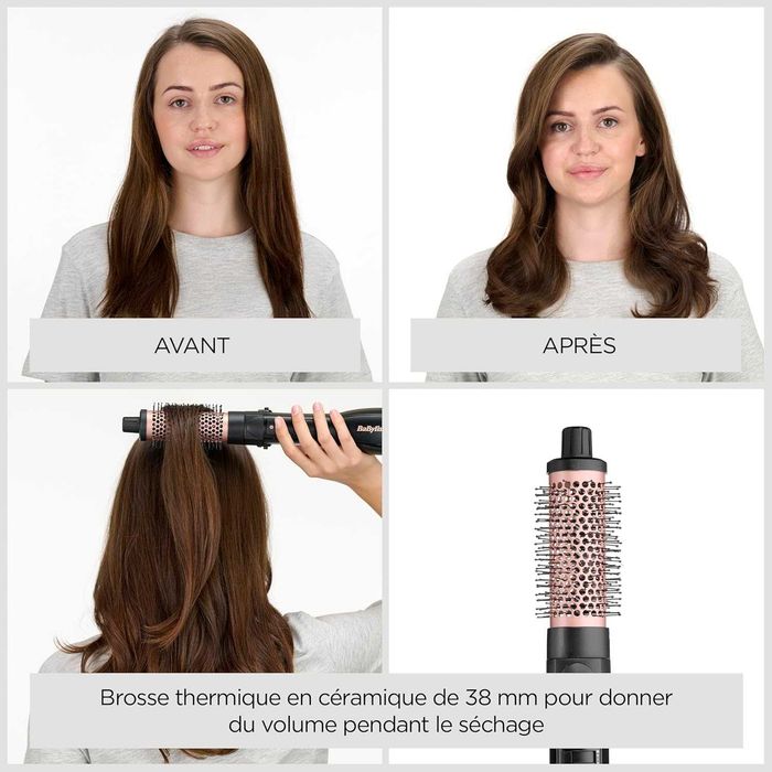 Четка с горещ въздух BaByliss Smooth Finish AS122E, 1200W