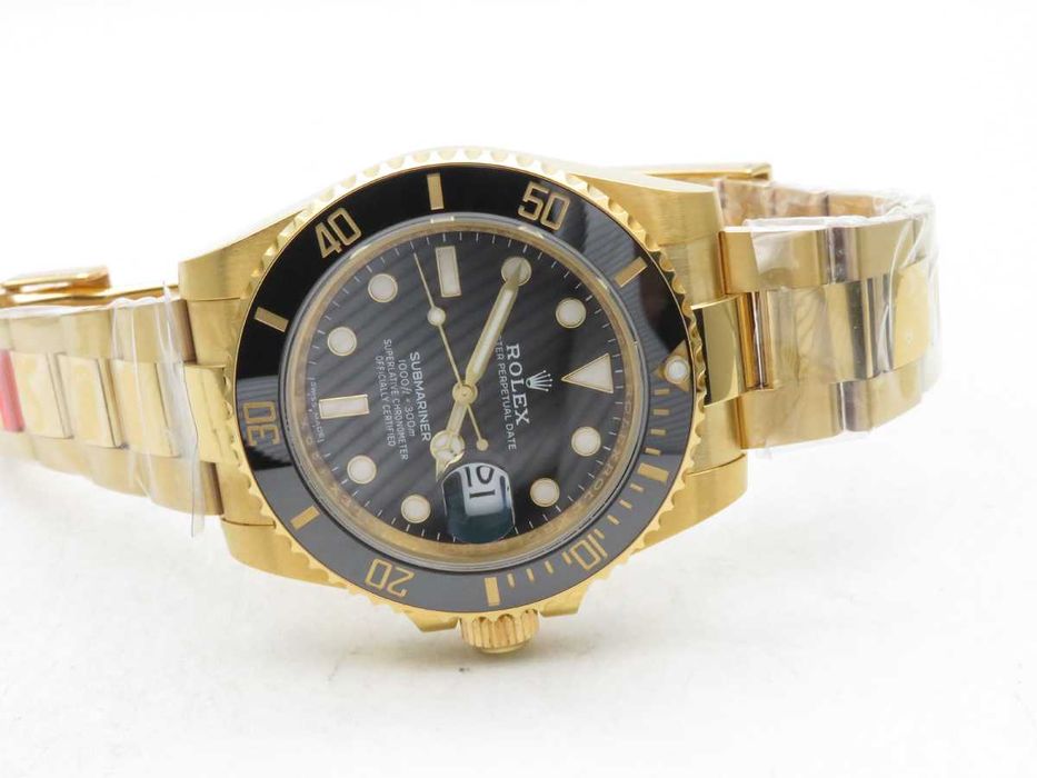 Rolex Submariner 116618LN Yellow Gold – Черен циферблат, керамичен безел, автоматичен – реални снимки