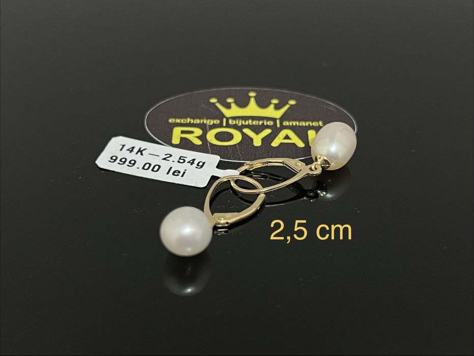 Bijuteria Royal CB : Cercei dama aur 14K  2,54 grame