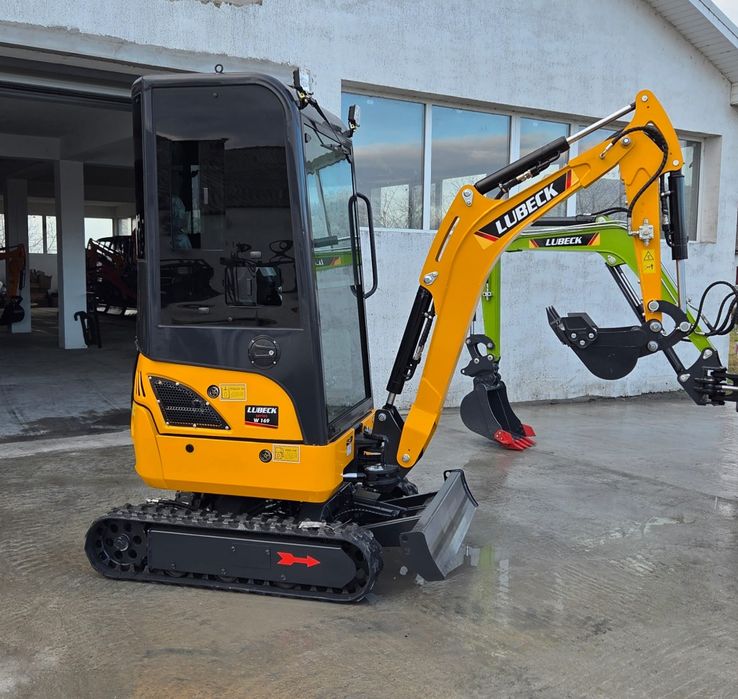 Miniexcavator Lubeck W169 Y CAB~ NOU~Motor YANMAR 3 cilindri~ Garantie 2 ani