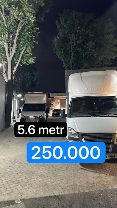 Газел юк ташиш хизиати 6,5 метр gazel yuk tashish xizmati