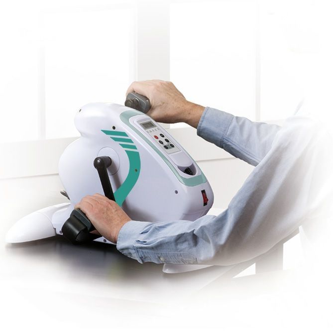 Мини велотренажер электрический для ног и рук