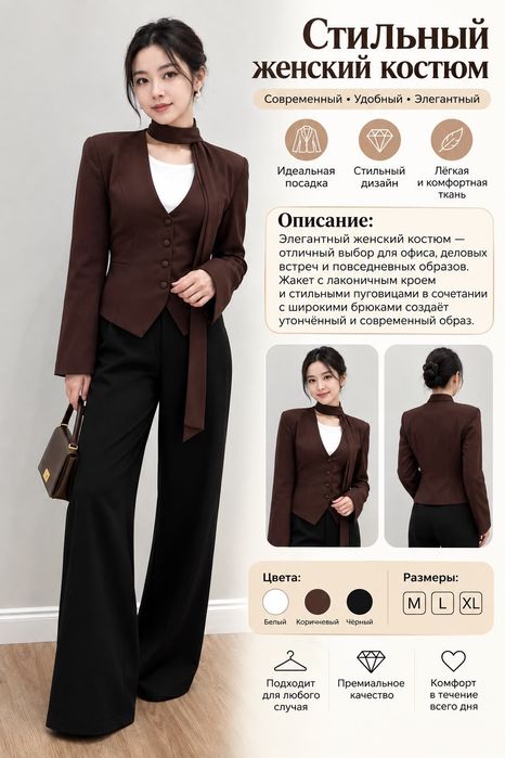 Женские пиджак M, L,, XL