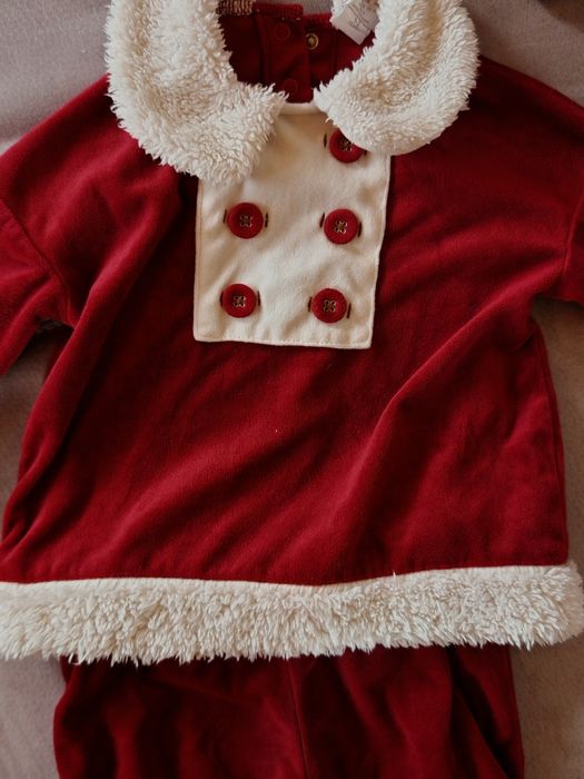 Детски коледен велурен костюм, Zara Home