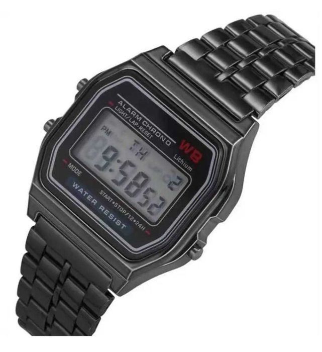 Casio(A158WA-1) soat Silver(кумуш) Gold( Black(qora) Black (Матовый)
