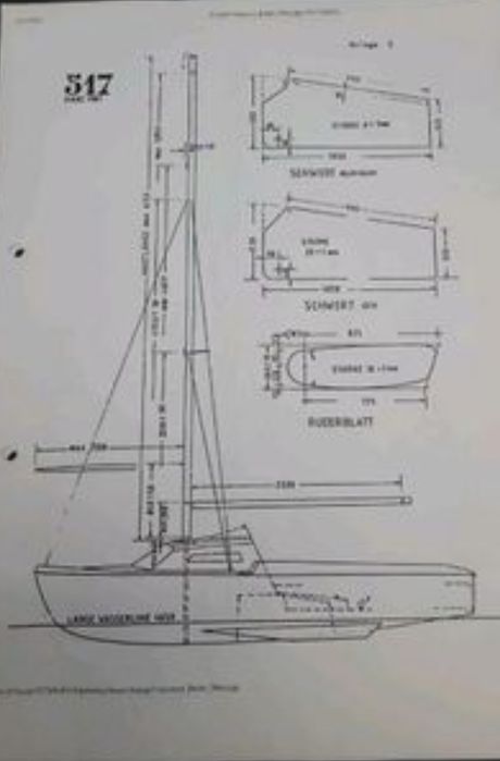 Платноходка малка яхта с каюта и Ремърке с регистрация Voilier L17