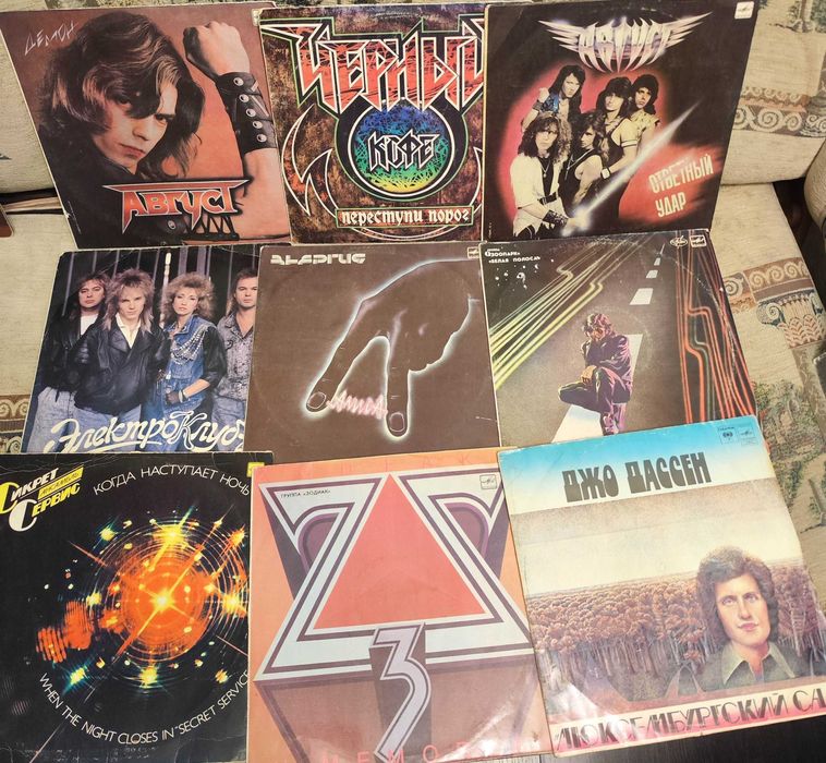 Виниловые пластинки Beatles.