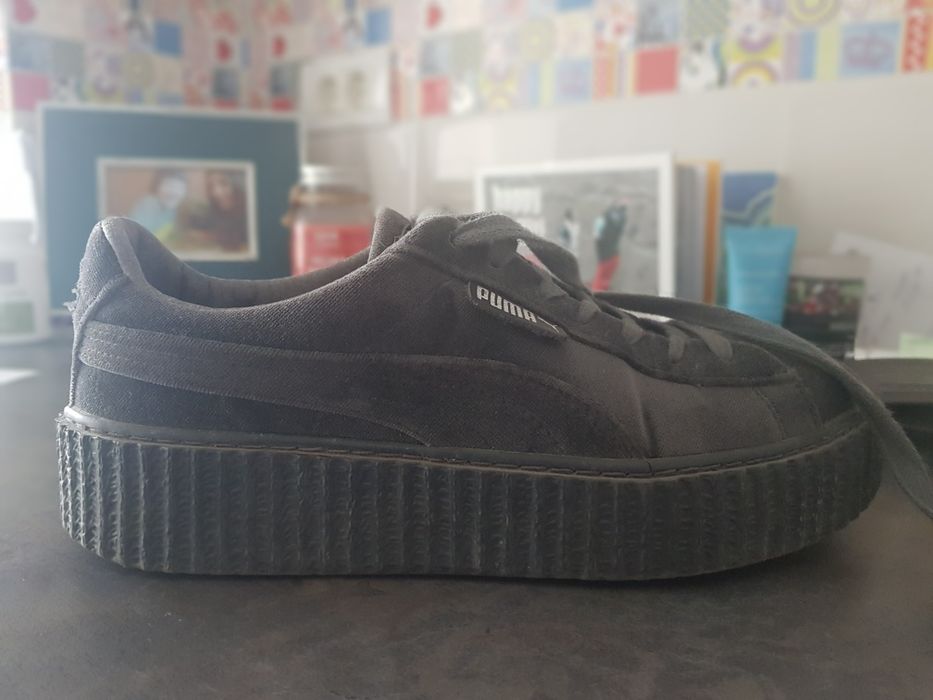 Puma fenty, gri, catifea