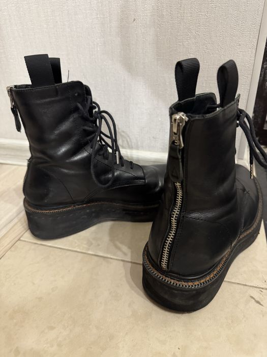 Зимние сапоги кожа