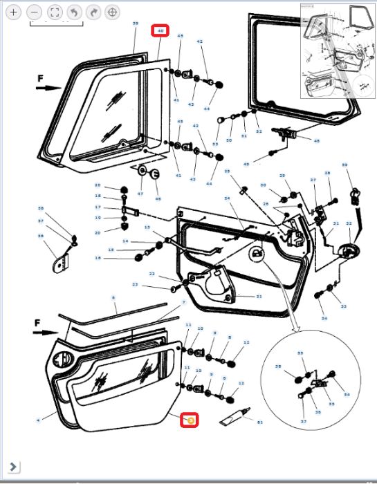 geam usa - telescopic Merlo, John Deere , Manitou , Bobcat
