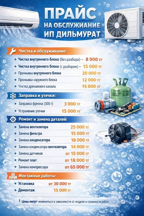 Заправка кондиционера Ремонт кондиционера