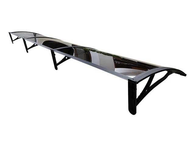 АЛУМИНИЕВ навес тента плътен плексиглас 300х150 см + други размери