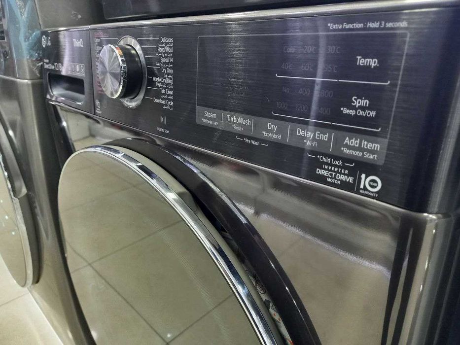 Стирально-сушильная машина LG 12/8 кг WDV1260BRP AIDD TurboWash Steam+