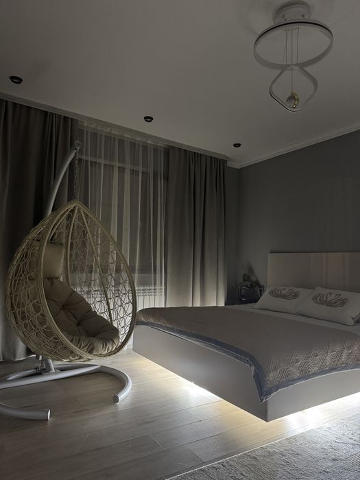 Подвесное кресло Samruk белый, бежевый