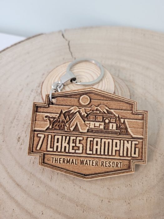 Дървен персонализиран ключодържател.Със снимка, лого или друго.