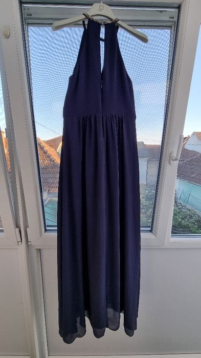 Vând rochie de seară NOUĂ, bleumarin, mărimea 34