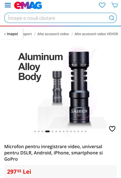 Microfon DSRL / Android / Iphone / Go Pro