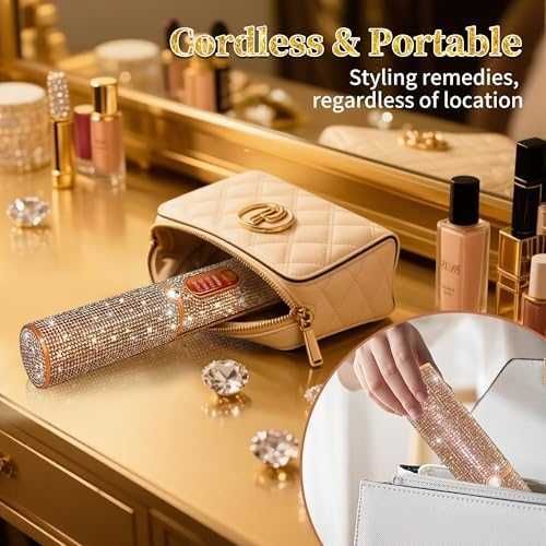 Нова Мини безжична преса с кристали – за пътуване и бърз стайлинг коса