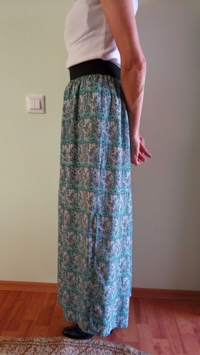 fusta lunga din bumbac