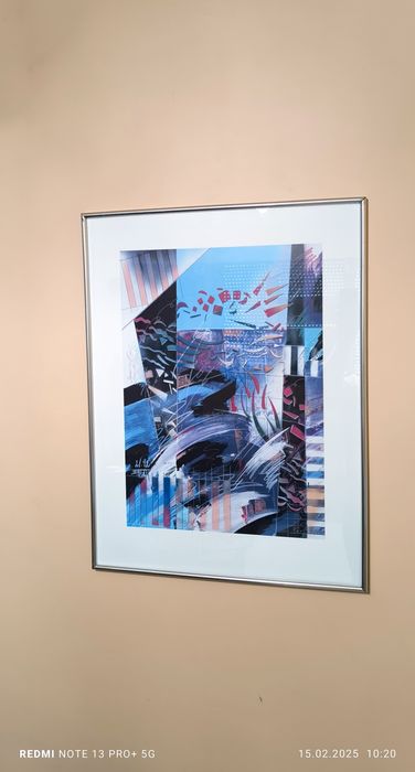 Абстрактен модерен колаж" Jumping colors"