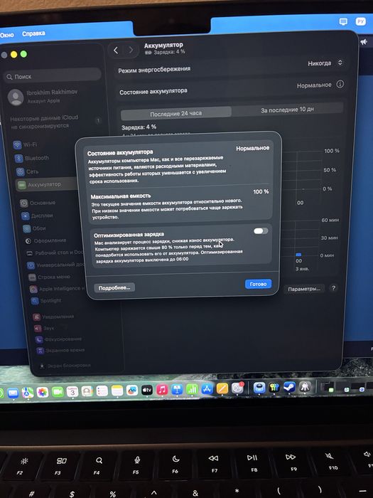 MacBook Air M4•16/256GB/100%
