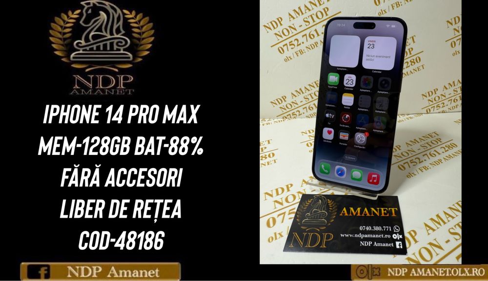 NDP Amanet Braila Iphone 14 Pro Max 128gb (48186)
