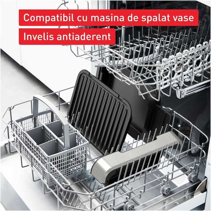 Gratar electric Tefal OptiGrill 4 in 1, GC774D30, 2100W, 9 programe