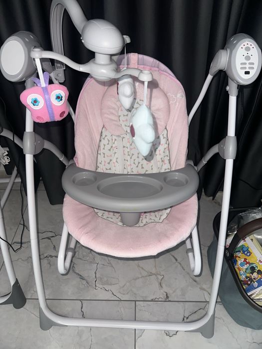 Cangaroo Бебешка люлка Swing Star розова