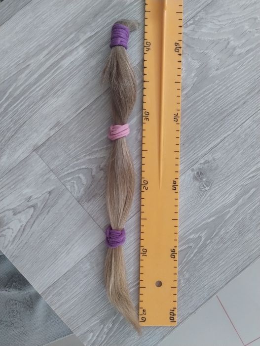 Vând Păr Natural BLOND MIERE VIRGIN - 45 cm - 80-100g (Netratat)