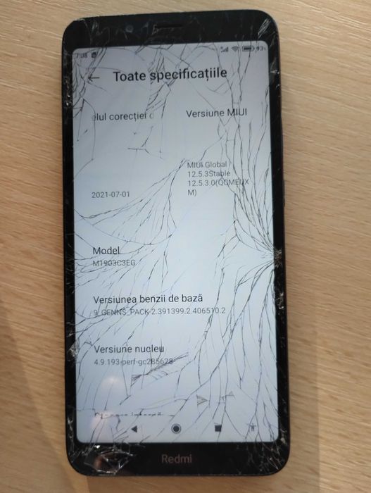 Redmi 7A  funcțional, pt piese , preț negociabil.